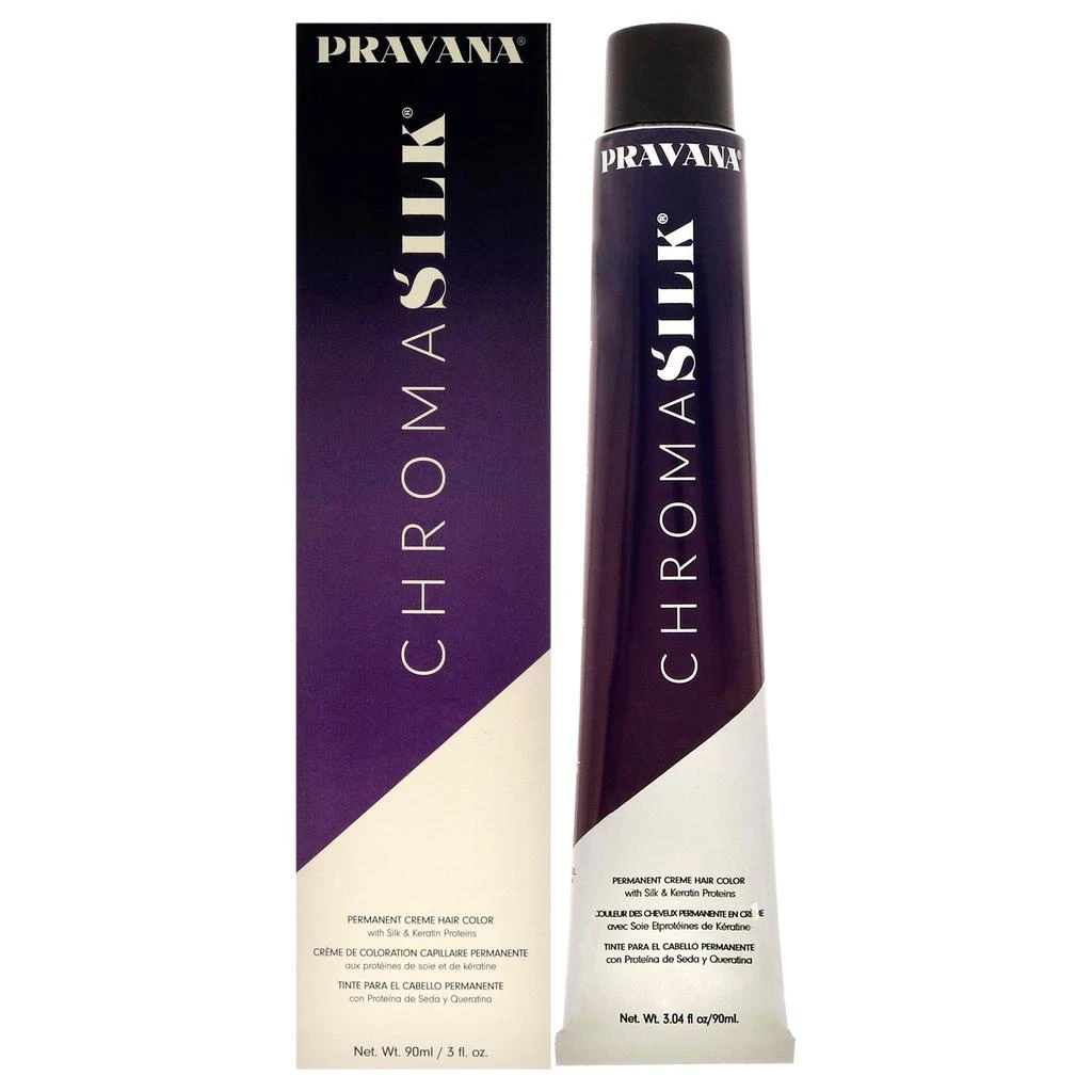 商品Pravana|ChromaSilk Creme Hair Color - 5.37 Ligh Golden Violet Brown by  for Unisex - 3 oz Hair Color,价格¥134,第1张图片