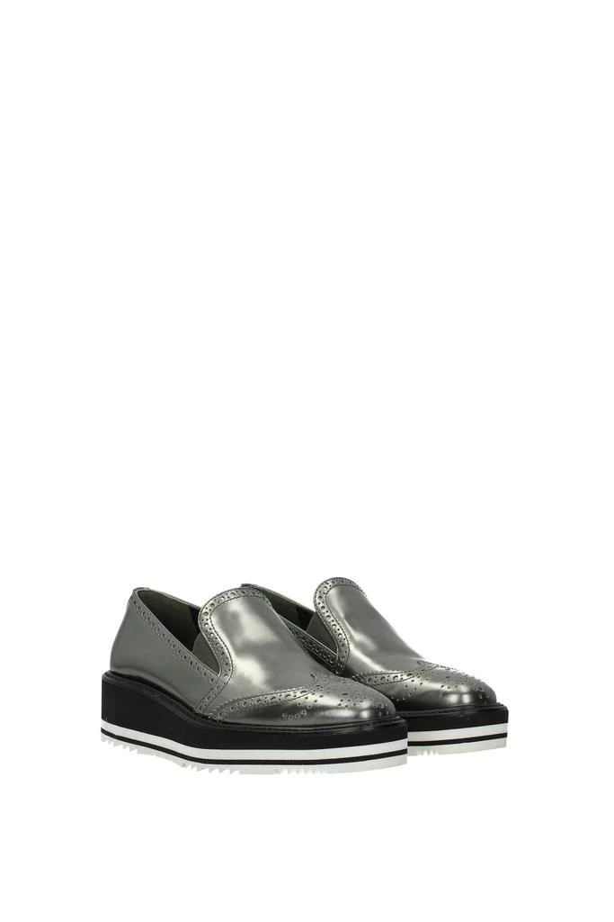 商品Prada|Loafers Leather Gray,价格¥2244,第2张图片详细描述