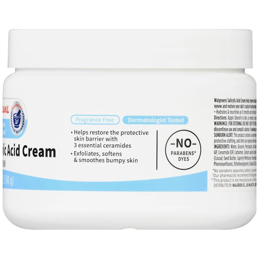 商品Walgreens|Salicylic Acid Cream Fragrance Free,价格¥38,第4张图片详细描述