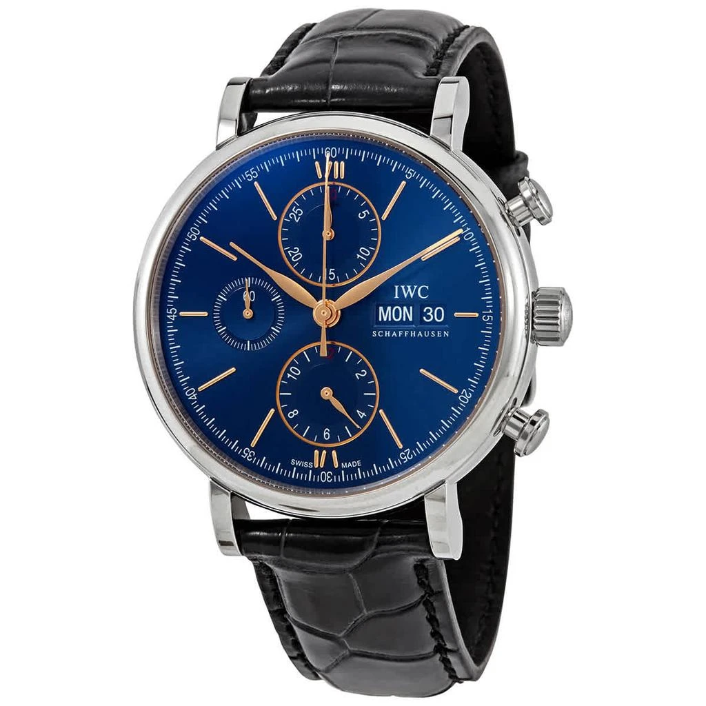 商品IWC Schaffhausen|Portofino Chronograph Automatic Blue Dial Men's Watch IW391036,价格¥35842,第1张图片
