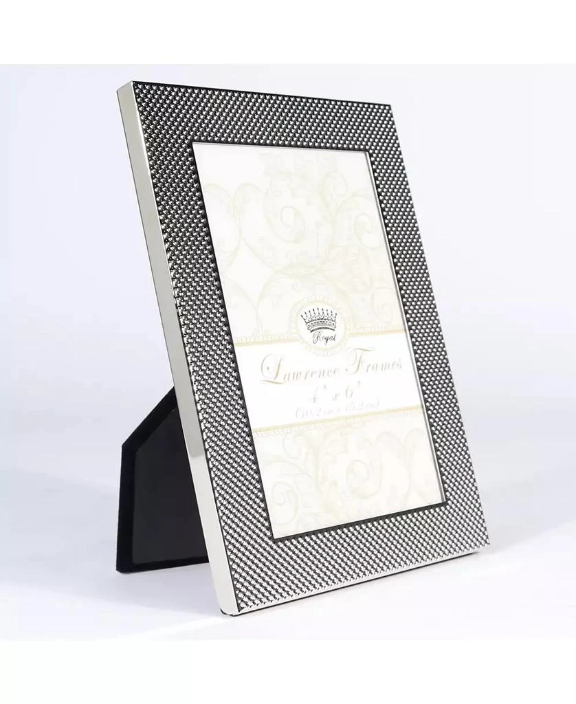 商品Lawrence Frames|Fawn Pin Dot Pattern Silver Metal Picture Frame - 4" x 6",价格¥177,第2张图片详细描述