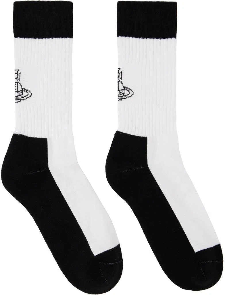 商品Vivienne Westwood|Black & White Sporty Socks,价格¥324,第1张图片