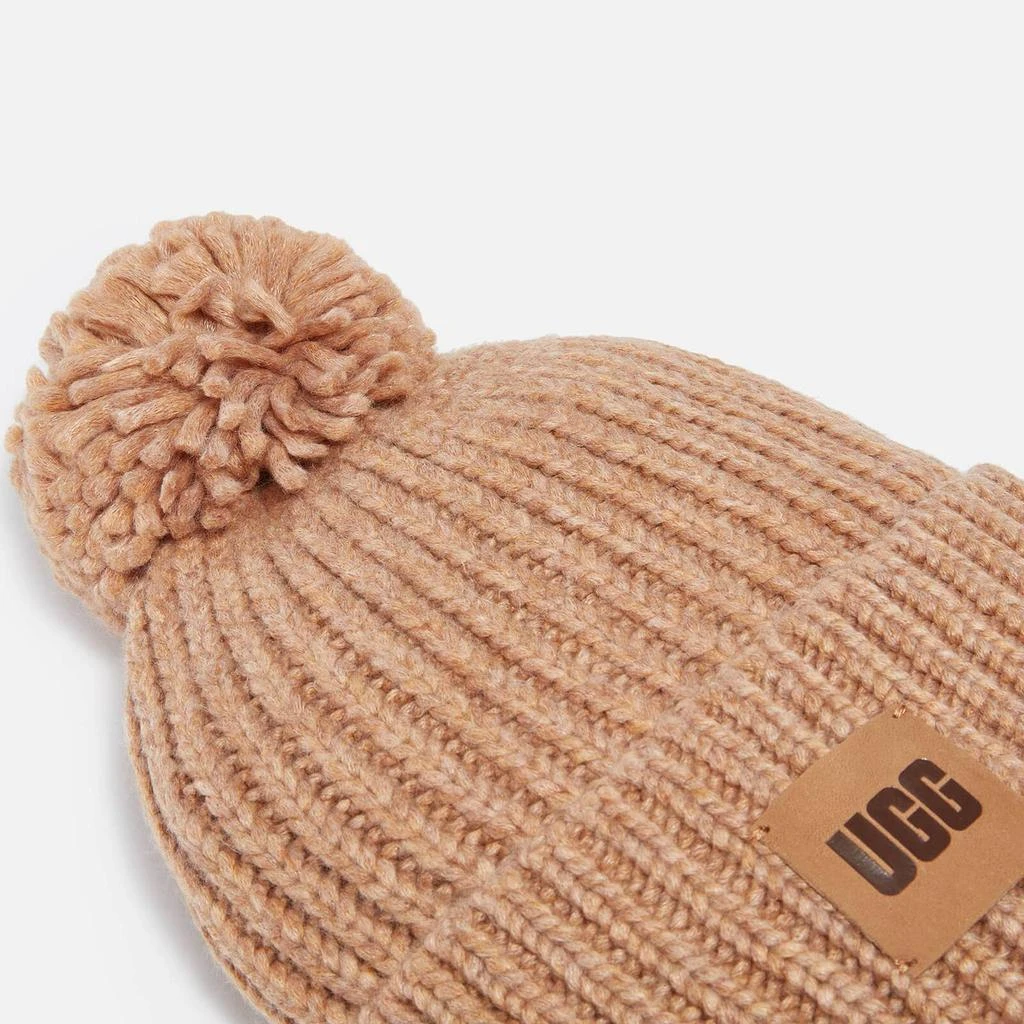 商品UGG|UGG Women's Airy Knit Bobble Hat - Camel,价格¥523,第3张图片详细描述