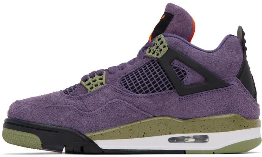 商品Jordan|Purple Air Jordan 4 Retro Sneakers,价格¥1566,第3张图片详细描述