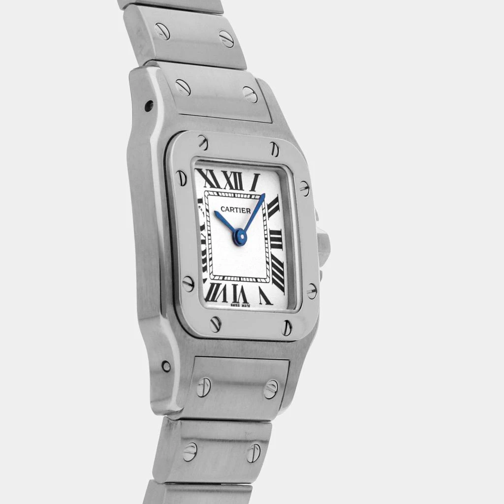 商品[二手商品] Cartier|Cartier Silver Stainless Steel Santos W20056D6 Quartz Women's Wristwatch 34.8 x 26.2 mm,价格¥28399,第3张图片详细描述