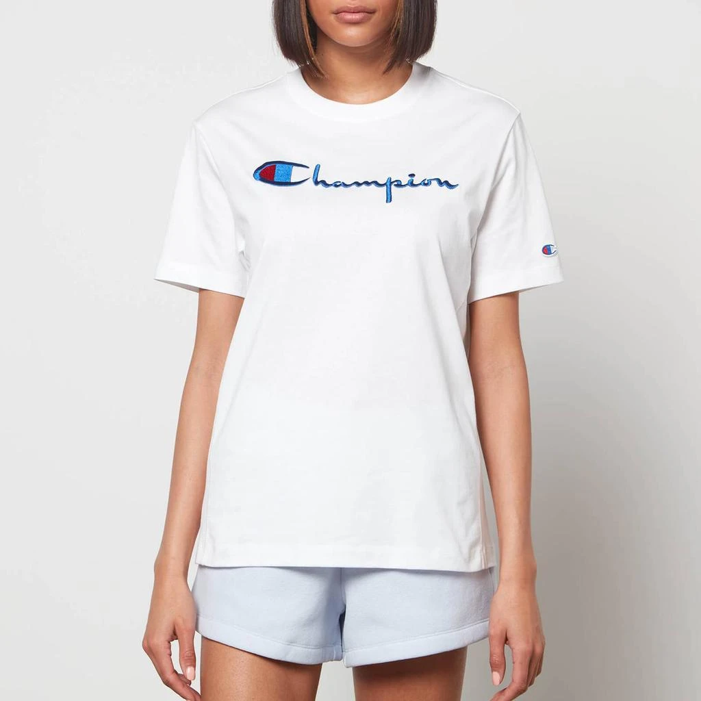 商品CHAMPION|Champion Women's Regular Large Logo T-Shirt - White,价格¥106,第1张图片