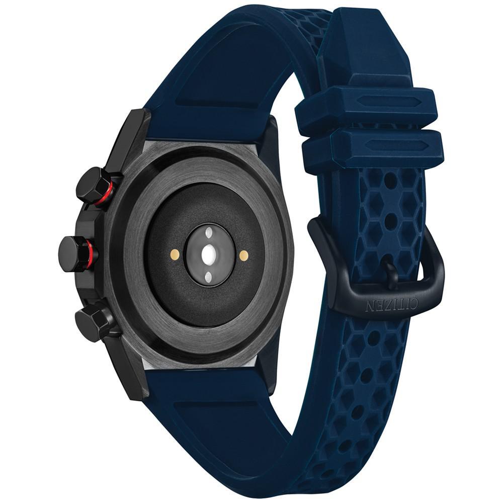 商品Citizen|Men's CZ Smart Hybrid HR Blue Strap Smart Watch 44mm,价格¥2632,第5张图片详细描述