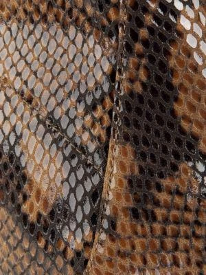 商品Stuart Weitzman|Caressa Python-Embossed Leather Sock Boots,价格¥1381,第5张图片详细描述