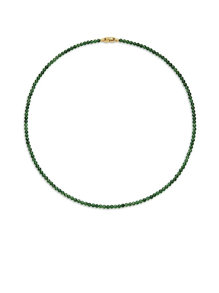 商品David Yurman|Spiritual Beads Necklace with Nephrite Jade and 18K Yellow Gold,价格¥16429,第4张图片详细描述