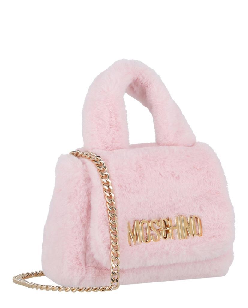 商品Moschino|Faux Fur Logo Crossbody Bag,价格¥4163,第4张图片详细描述