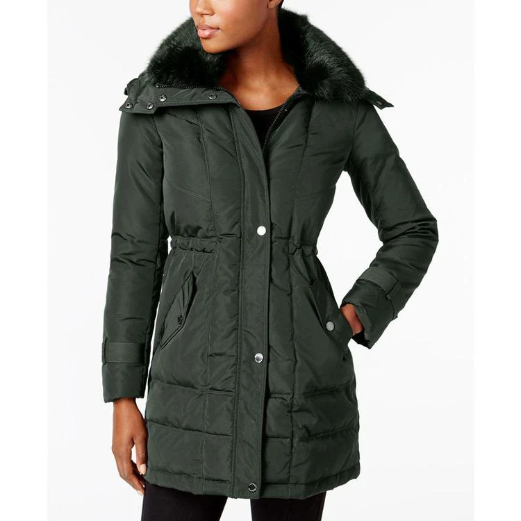 商品Kenneth Cole|Faux-Fur-Collar Hooded Down Puffer Coat,价格¥1122,第1张图片