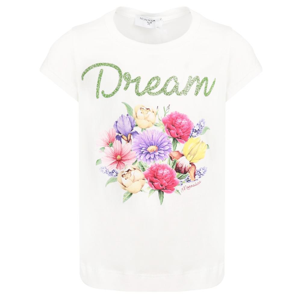 商品MONNALISA|Dream T Shirt Ivory,价格¥224,第1张图片