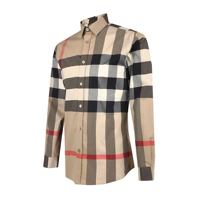 商品Burberry|博柏利（BURBERRY）男士经典格纹长袖衬衫,价格¥4144,第2张图片详细描述