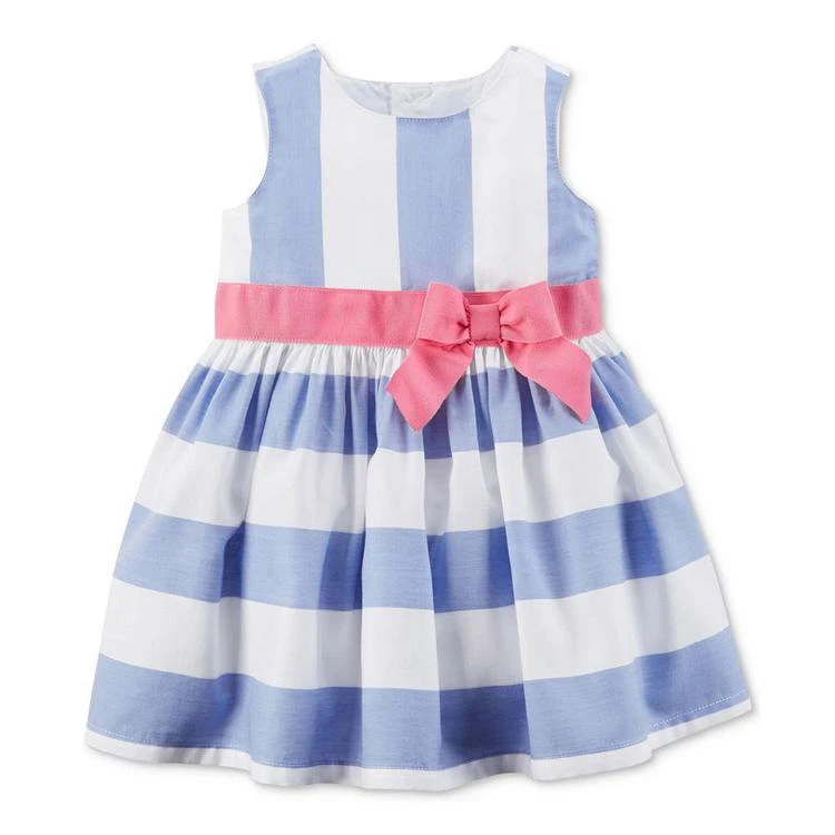 商品Carter's|Blue Stripe Dress, Baby Girls,价格¥180,第1张图片