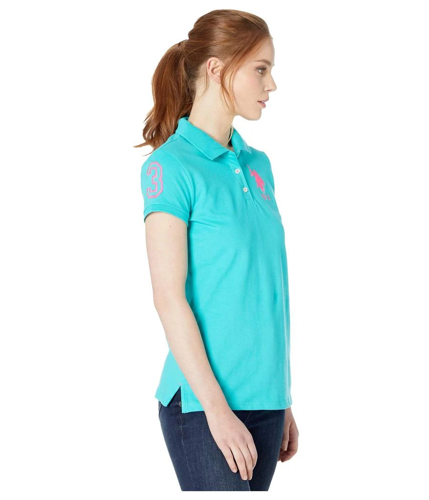 商品U.S. POLO ASSN.|Neon Logos Short Sleeve Polo Shirt,价格¥136,第4张图片详细描述