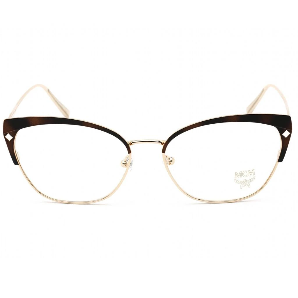 商品MCM|MCM Women's Eyeglasses - Clear Demo Lens Gold/Havana Cat Eye Frame | MCM2113 723,价格¥363,第2张图片详细描述