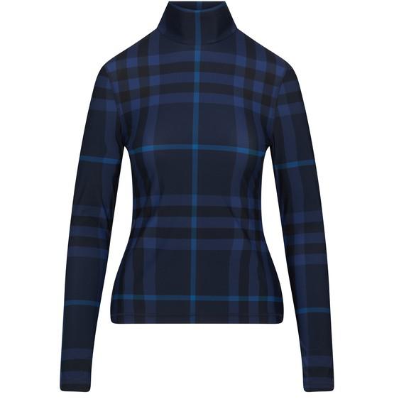 格纹高领上衣商品第1张图片规格展示