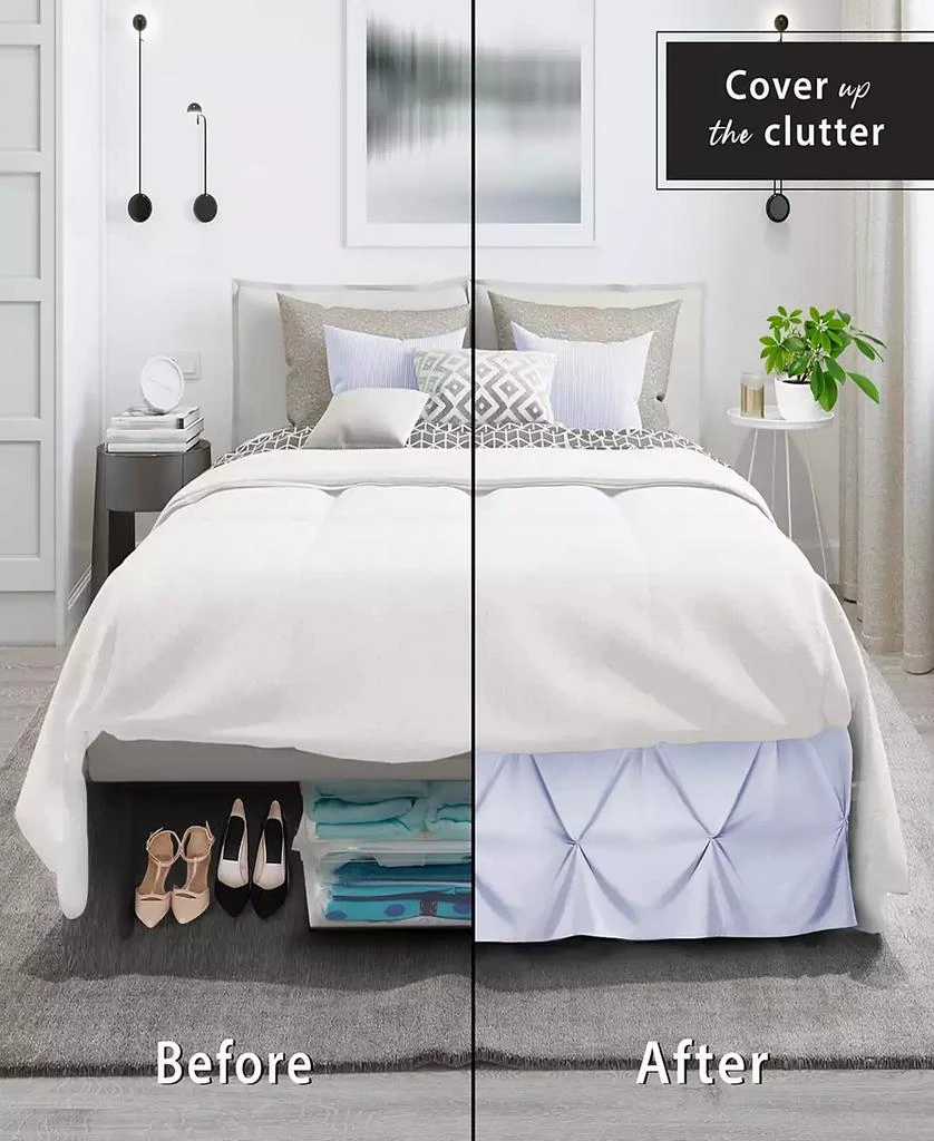 商品Nestl|Bedding 14" Tailored Pinch Pleated Bedskirt, Queen,价格¥91,第5张图片详细描述