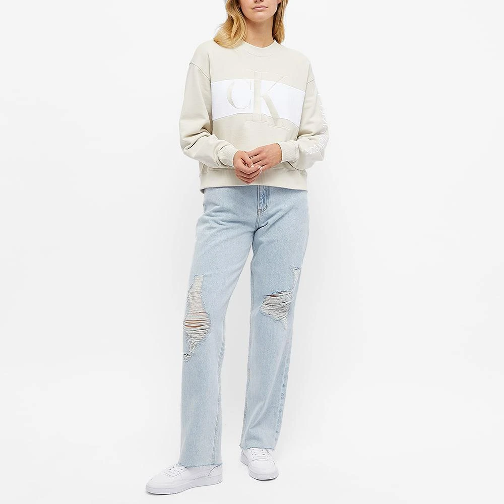 商品Calvin Klein|Calvin Klein CK Blocking Crew Sweat,价格¥472,第4张图片详细描述