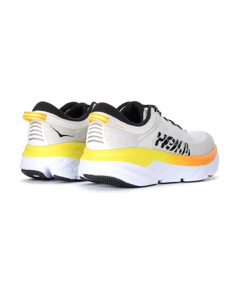 商品Hoka One One|Hoka Bondi 7 Grey And Yellow Men's Sneaker,价格¥1335,第4张图片详细描述