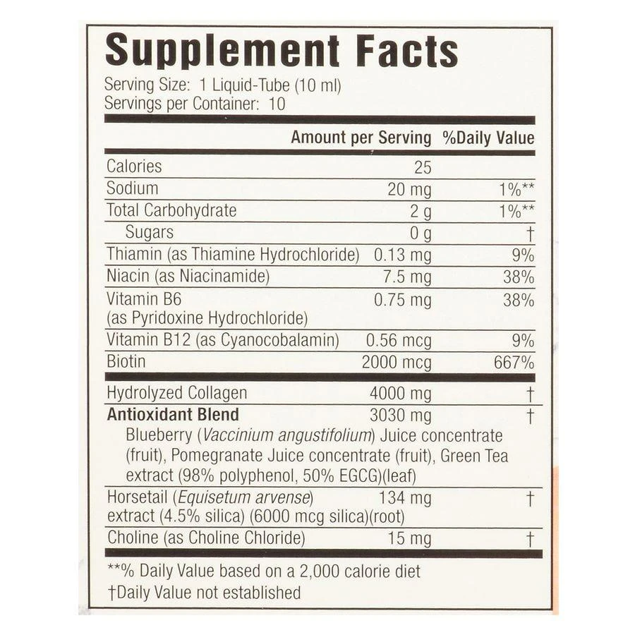 商品Applied Nutrition|Liquid Collagen Skin Revitalization, Liquid-Tubes Strawberry & Kiwi,价格¥112,第2张图片详细描述