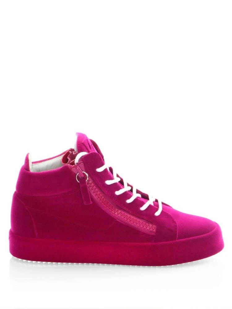 商品Giuseppe Zanotti|Giuseppe Zanotti - Round Toe Mid-Top Sneakers,价格¥2474,第5张图片详细描述