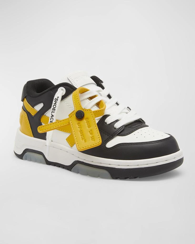 商品Off-White|Kid's Out Of Office Low-Top Leather Sneakers, Toddler/Kids,价格¥3886,第2张图片详细描述