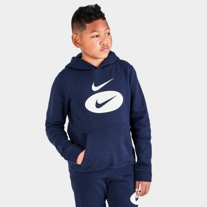 商品NIKE|Boys' Nike Sportswear Swoosh Pack Pullover Hoodie,价格¥371,第1张图片