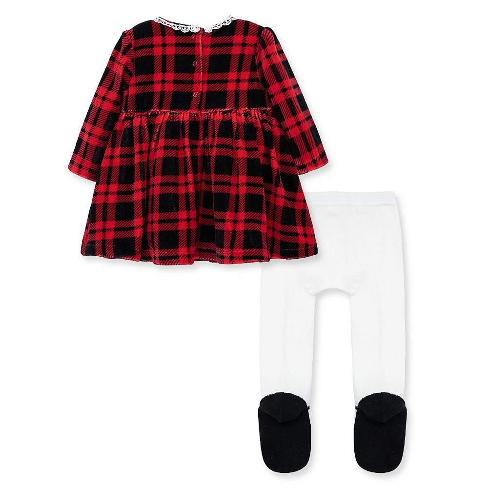 商品Little Me|Baby Girls Plaid Dress and Leggings Set,价格¥198,第3张图片详细描述