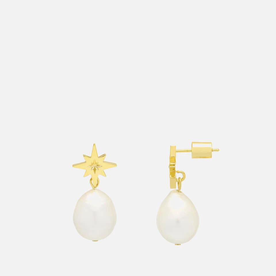 商品ESTELLA BARTLETT|Estella Bartlett Star Gold-Plated Faux Pearl Earrings,价格¥129,第1张图片