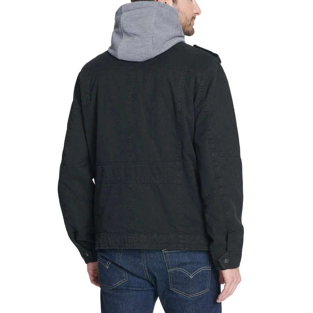 商品Levi's|Two-Pocket Hoodie with Zip Out Jersey Bib/Hood and Sherpa Lining,价格¥608,第2张图片详细描述