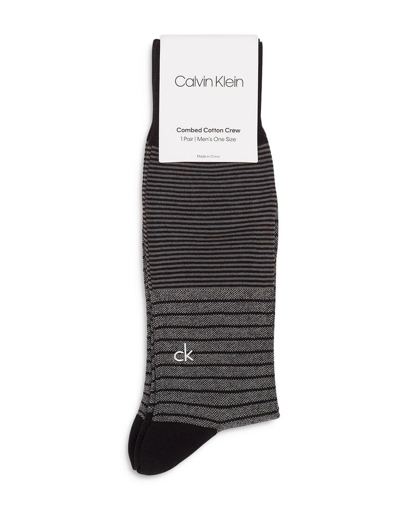 Cotton Blend Color Blocked Stripe Dress Socks 商品