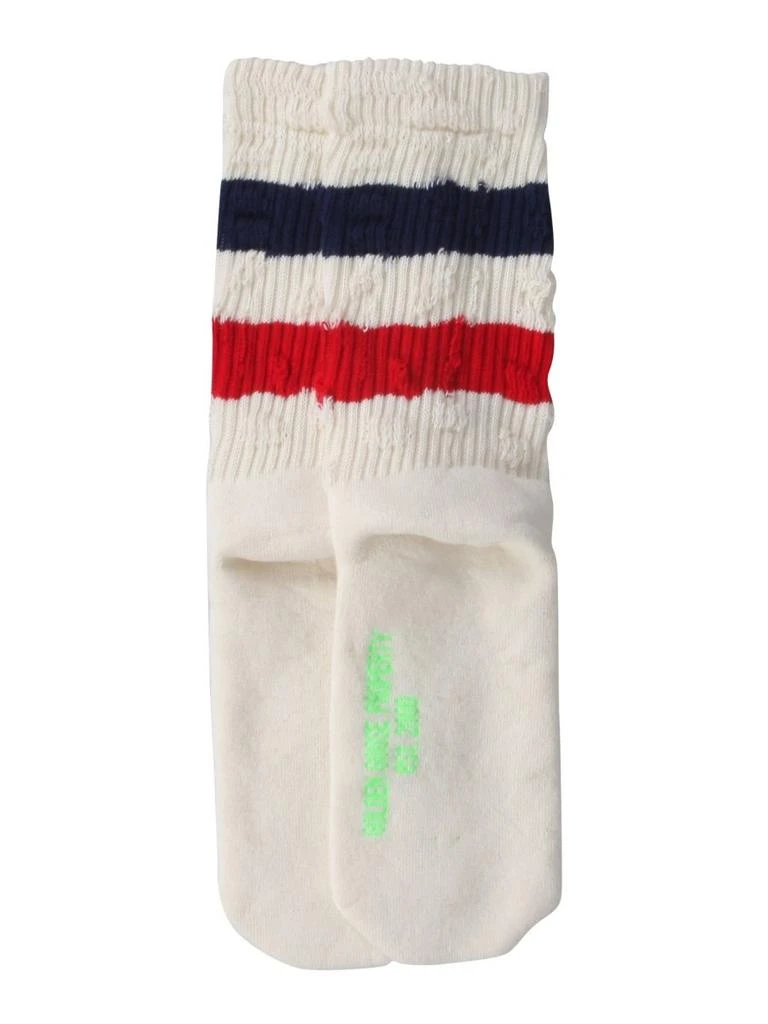 商品Golden Goose|Golden Goose Deluxe Brand Striped Knitted Ankle Socks,价格¥463,第2张图片详细描述