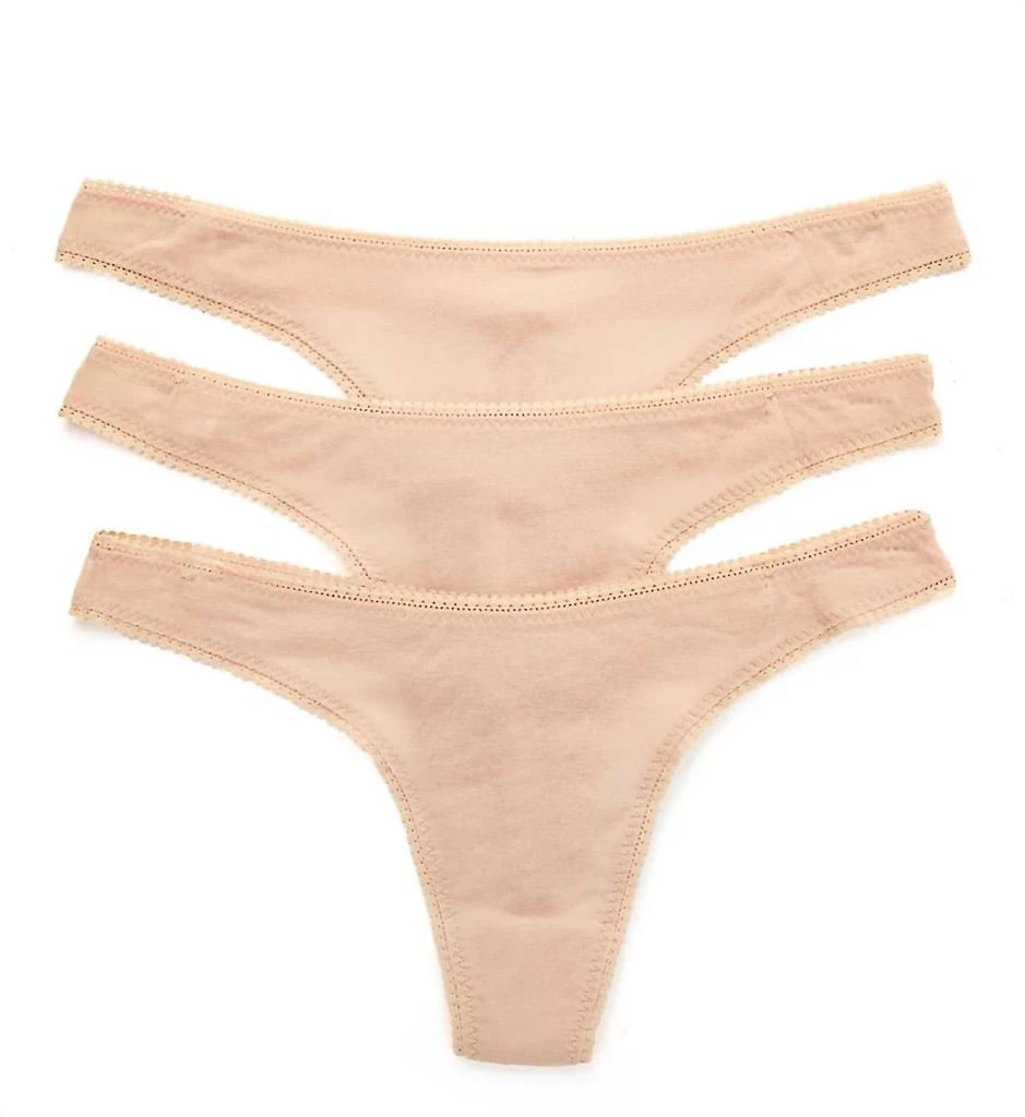 商品On Gossamer|Women's Mesh Hip G Thong 3-Pack In Champagne,价格¥243,第1张图片