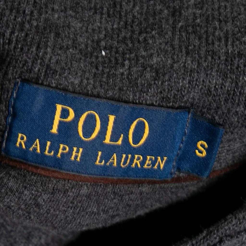 商品[二手商品] Ralph Lauren|Polo Ralph Lauren Grey Knit Shawl Neck Long Sleeve Sweater S,价格¥1176,第4张图片详细描述