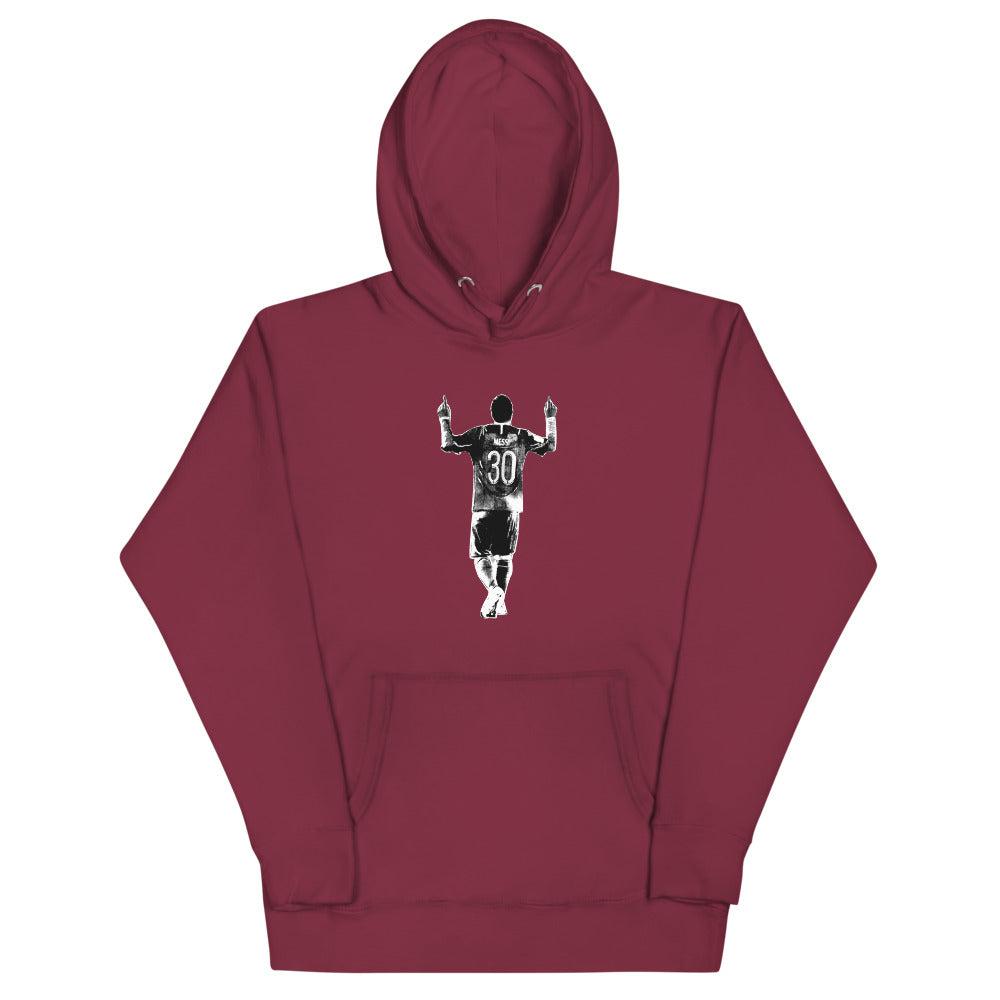 MESSI Silhouette #30 Graphic Hoodie商品第3张图片规格展示