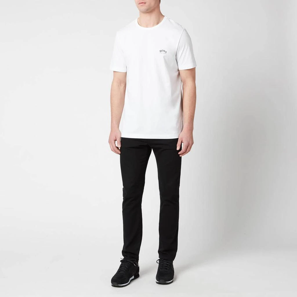 商品Hugo Boss|BOSS Green Men's Curved T-Shirt - White,价格¥177,第3张图片详细描述