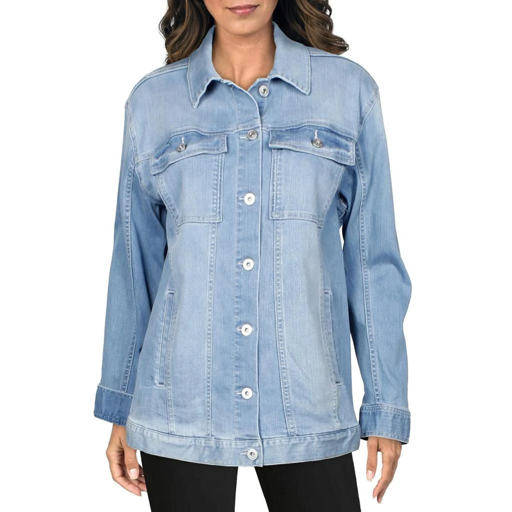 商品Vince Camuto|Vince Camuto Womens Lightweight Short Trucker Jacket,价格¥122,第1张图片