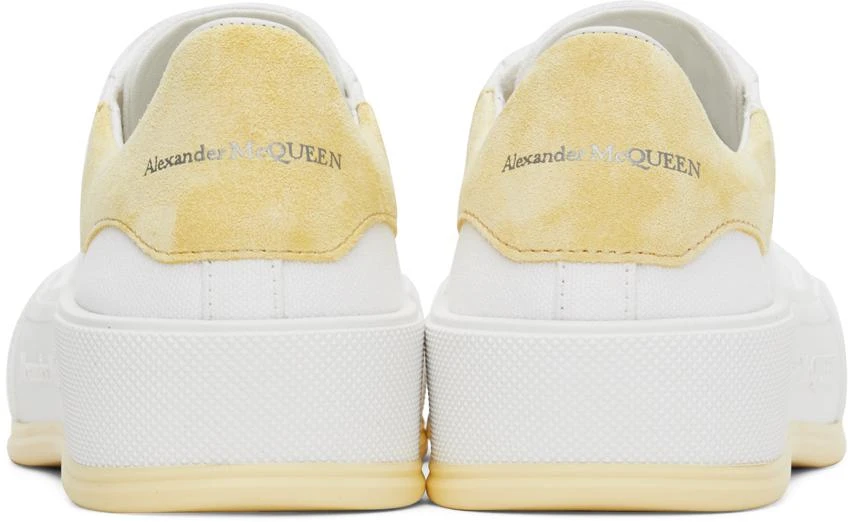 商品Alexander McQueen|White & Yellow Plimsoll Sneakers,价格¥3647,第4张图片详细描述