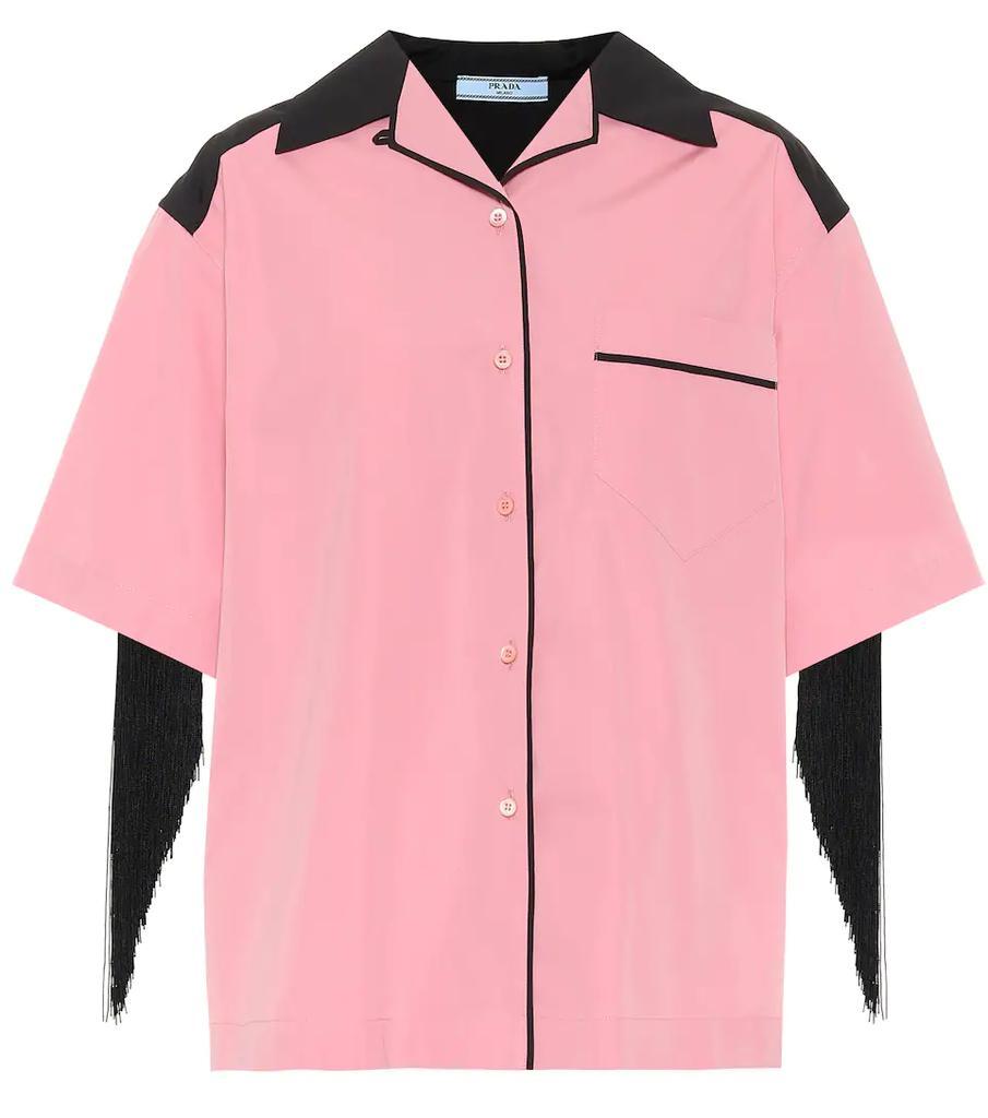 商品Prada|Embellished cotton shirt,价格¥7842,第1张图片