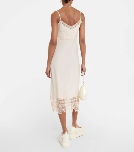 商品Simone Rocha|Crêpe de chine slip dress,价格¥4317,第3张图片详细描述