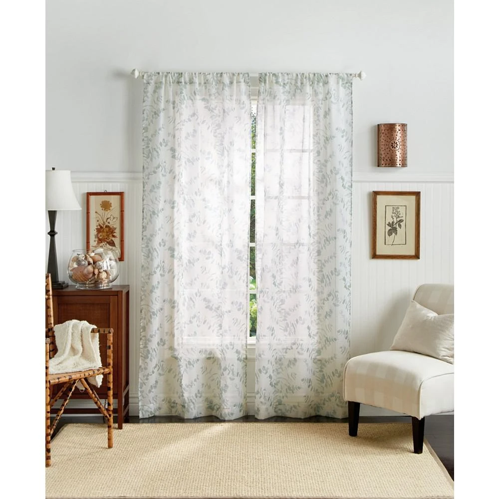 Eucalyptus Poletop Curtain Panel, 95", Created For Macy's 商品
