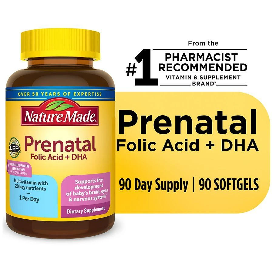 商品Nature Made|Prenatal Multi + DHA Softgels,价格¥334,第2张图片详细描述