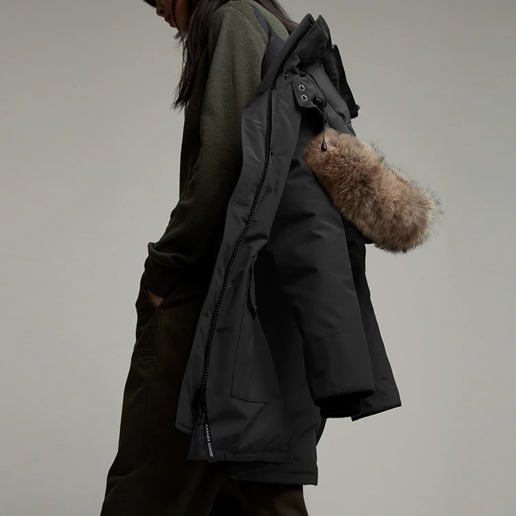 商品[国内直发] Canada Goose|[预售3天]加拿大鹅 Fusion Fit 版Trillium系列冬季连帽宽松中长款防风防水保暖派克羽绒服 女款 黑色,价格¥7260,第6张图片详细描述