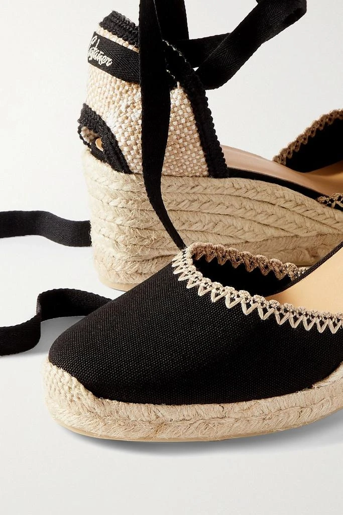 商品CASTAÑER|Comin 60 embroidered canvas wedge espadrilles,价格¥675,第4张图片详细描述