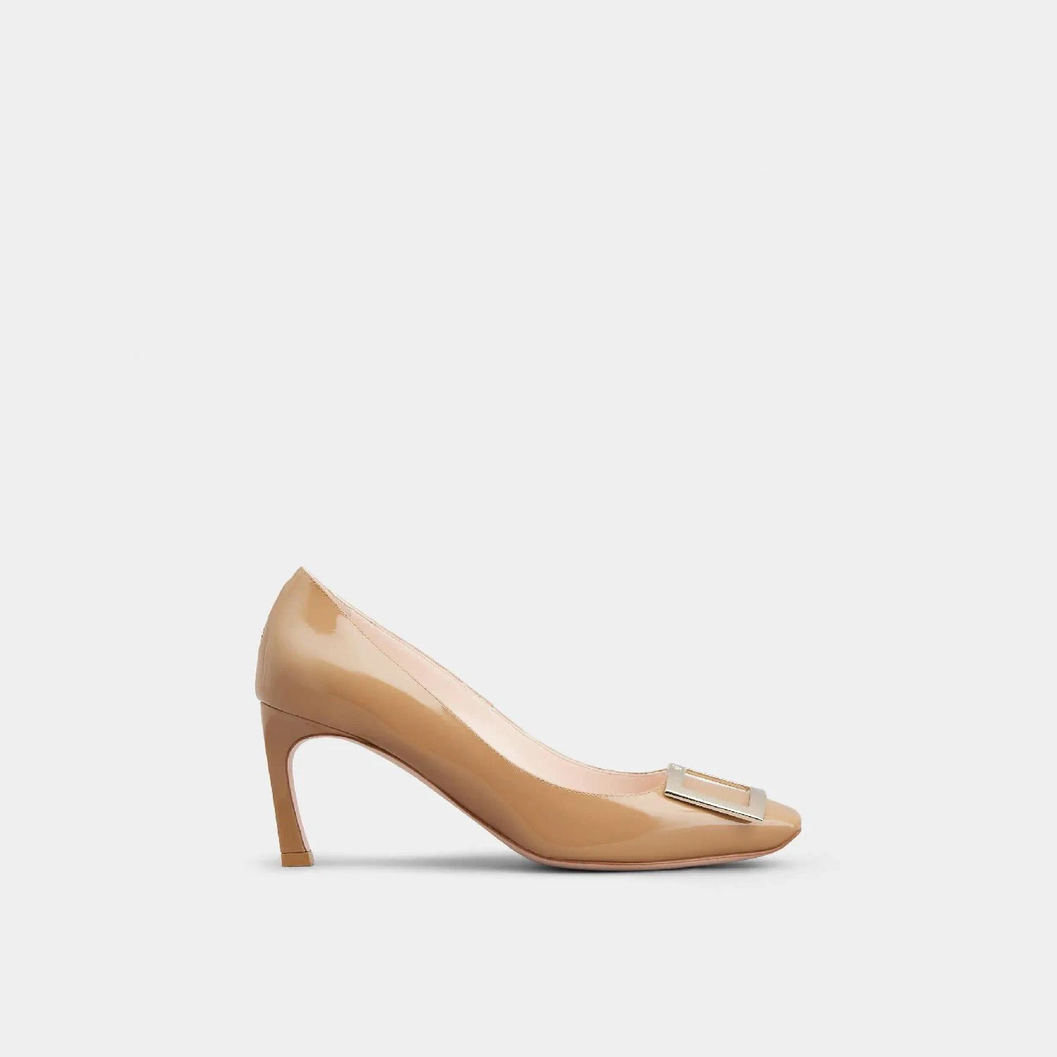 商品Roger Vivier|【预售】 ROGER VIVIER 25春夏 女士 高跟鞋 Belle Vivier Trompette喇叭跟漆皮单鞋 RVW40015280D1PS014 ,价格¥7228,第1张图片
