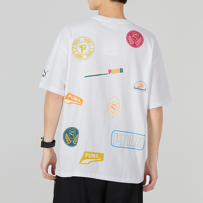 PRINT MIX BADGE TEE男女运动休闲短袖T恤商品第3张图片规格展示