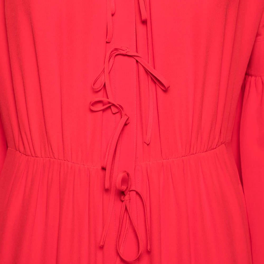 商品[二手商品] Burberry|Burberry Red Silk Button Down Maxi Dress S,价格¥3651,第4张图片详细描述