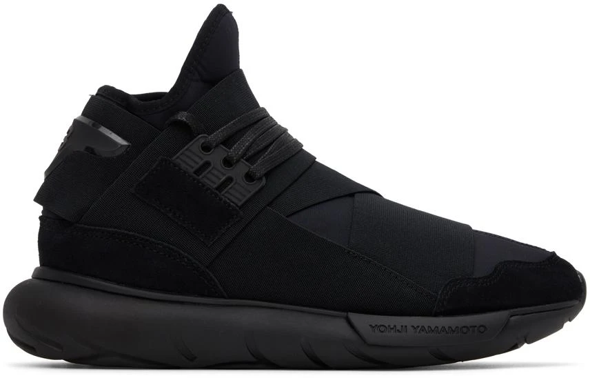 商品Y-3|Black Qasa High Sneakers,价格¥1517,第1张图片