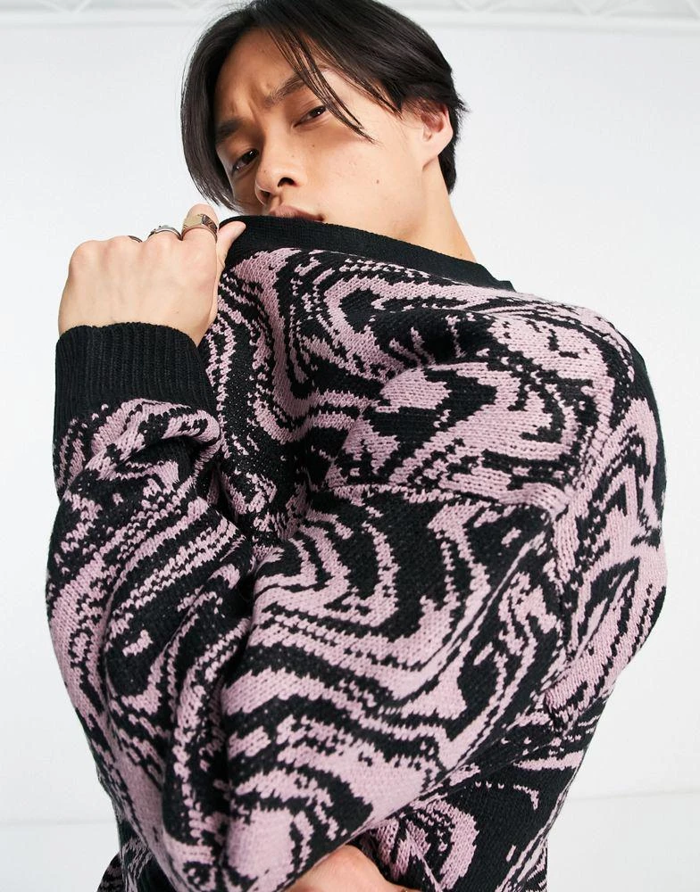 商品The Ragged Priest|The Ragged Priest signal cardigan in purple,价格¥289,第4张图片详细描述